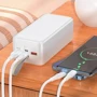 Зовнішній акумулятор Hoco Power Bank 40000mAh J111C Smart Charge PD 30W White: Вбудований кабель немає