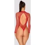 Сетчатое боди Obsessive B126 red XL/XXL