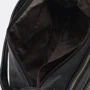 Женская сумка через плечо Borsa Leather черная (K1213-black): Фактура Матовая, Зернистая