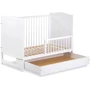 Детская кроватка Klups Felix 120X60 с ящиком и перегородкой белый