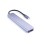 Адаптер Zamax Adapter USB-C to 2xUSB-C+2xUSB+SD+HDMI Silver фото 4