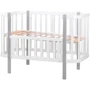 Дитяче ліжечко Babyroom Місяць 120x60 см білий - сірий (625552)