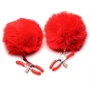 Зажимы для сосков Charmed Pom Pom Nipple Clamps Red
