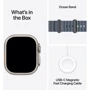 Apple Watch Ultra 3 GPS + Cellular 49mm Natural Titanium Case with Anchor Blue Ocean Band (MEWH4)