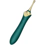 Мультифункциональный вибратор Zalo - Bess 2 Turquoise Green (4 насадки, подогрев)