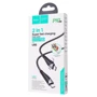 Кабель Hoco USB Cable to Lightning/Type-C U95 Freeway PD 60W 1.2m Black: Тип USB Cable - USB-C, USB Cable - Lightning