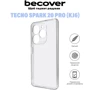 Чехол для телефонов BeCover TPU Case Transparancy for Tecno Spark 20 Pro (KJ6) (710907): Цвет прозрачный