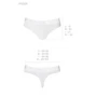 Трусики-бразилиана из хлопка Passion PS005 PANTIES white, size S