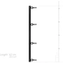 Фиксатор для рук и ног Bedroom Fantasies Spreader Bar Lightweight Restraint Bar - Black