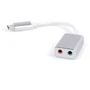 Адаптер Vinga Adapter USB-C to Mini-jack 3.5 0.15m (USBCM3.5ST-01): Цвет белый