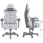 Кресло игровое Anda Seat Kaiser 4  Black PVC Size L (AD12YDDC-L-20-B-PV/C) фото 19