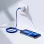 Кабель Baseus Cable USB-C to Lightning Crystal Shine 20W 1.2m Blue (CAJY000203) фото 6