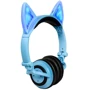 Навушники, що світяться Bluetooth, з котячими вушками UFT BL107 Blue фото 2