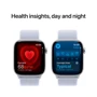 Apple Watch Series 10 42mm GPS Silver Aluminium Case with Blue Cloud Sport Loop (MWWD3QH/A) UA: Материал плетеный нейлон