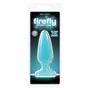 NS Novelties Firefly Pleasure Plug Medium - крупная анальная пробка светящаяся в темноте (голубой)