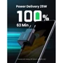 Зарядное устройство Ugreen USB-C Wall Charger CD250 25W Black with USB-C Сable (50581): Тип сетевое