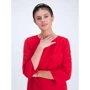 Платье GrandUA Натиа 48 красное повседневное до середины бедра: Состав Эластан, Полиэстер