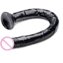 Длинный фаллоимитатор на присоске Hosed Bulk 19 Inch Realistic Hose (чёрный)