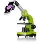 Мікроскоп Bresser Junior Biolux SEL 40x-1600x Green з набором для дослідів та адаптером для смартфона (8855600B4K000): Особливості С подсветкой, Питание от батареек