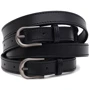 Жіночий ремінь Borsa Leather чорний (110gen1new2bl-black)
