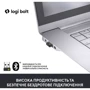 Мышь Logitech Lift Vertical Ergonomic Wireless/Bluetooth for Business Graphite (910-006494): Интерфейс подключения Bluetooth