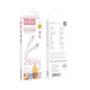 Кабель Hoco Cable USB-C to Lightning X97 Crystal 2.4A 20W 1m Light Pink: Длина 1 м