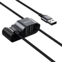 Кабель Baseus USB Cable to Lightning + 2xUSB Backseat 1.5 m Black (CALHZ-01): Длина 1.5 м