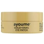 Ayoume Gold + Snail Eye Patch Патчи для кожи вокруг глаз с золотом и улиточным муцином 60 шт.: Назначение Увлажнение, Питание, От темных кругов, От морщин, Восстановление