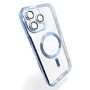 Чехол для iPhone BeCover Chrome Case with MagSafe Sierra Blue for iPhone 16 Pro Max (712087): Цвет голубой