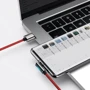 Кабель Baseus USB Cable to USB-C Legend Elbow 66W 1m Red (CACS000409) фото 8