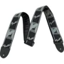 Ремень гитарный FENDER 2 MONOGRAMMED BLACK LIGHT GREY MEDIUM BLUE STRAP
