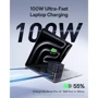 Зарядное устройство Baseus Wall Charger 2xUSB-C+USB GaN Retractable-C 100W Black (P10164001123-00) фото 11