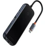 Адаптер Baseus Adapter AcmeJoy USB-C to HDMI+2xUSB3.0+USB2.0+USB-C+RJ45+SD Black (WKJZ010613)