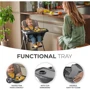 Стульчик для кормления Kinderkraft Foldee Grey (KHFOLD00GRY0000) (00-00305201): Материал пластик