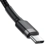 Кабель Baseus Cable USB-C to USB-C Cafule PD2.0 100W 1m Gray/Black (CATKLF-DLG1) фото 3