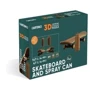 Картонный конструктор Cartonic 3D Puzzle Skateboard and spray can