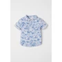 Рубашка H&M 633175 92 см синяя