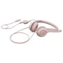 Навушники Logitech H390 USB Rose (981-001281): Тип конструкції накладные