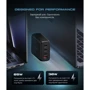 Зарядний пристрій ArmorStandart Wall Charger Resolute Power ARP-131 100W GaN Black (ARM70024): Кабель в комплекті відокремлюємий