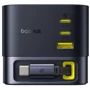 Зарядное устройство Baseus Wall Charger 2xUSB-C+USB GaN Retractable-C 100W Black (P10164001123-00): Особенности Быстрая зарядка, Power Delivery (PD), USB-C