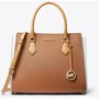 Жіноча сумка тоут Michael Kors коричнева (193599733647)