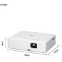 Проектор Epson CO-W01 (V11HA86040): Тип універсальний