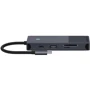 Адаптер Rapoo Adapter UCM-2004 USB-C to 2xUSB-C+2xUSB3.0+HDMI+SD+RJ45 Black: Інтерфейс підключення USB-C