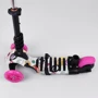 Самокат детский 5в1 с PU колесами и подсветкой Best Scooter Black/Pink (100055): Максимальная допустимая нагрузка, кг 50