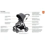 Детская коляска 2 в 1 Thule Sleek + Bassinet (Energy Red) (TH11000009): Количество блоков 1