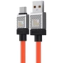 Кабель Baseus USB Cable to USB-C CoolPlay Series Fast Charging 100W 2m Orange (CAKW000707) фото 3