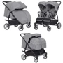 Универсальная коляска 2 в 1 для двойни Carrello Connect Rock Gray (CRL-5502/1 Rock Gray)