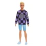 Лялька Barbie Кен Модник у светрі у клітку (HBV25): Висота, см 30