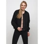 Бомбер Monki 3889384 44 черный демисезон