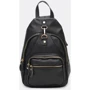 Женский рюкзак Borsa Leather черный (K1162-black)